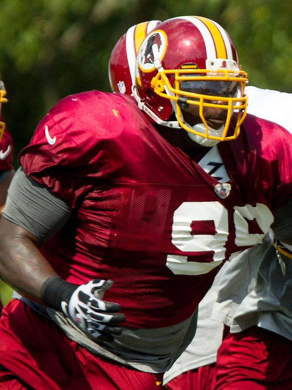 Jarvis Jenkins with the Washington Redskins, 2012