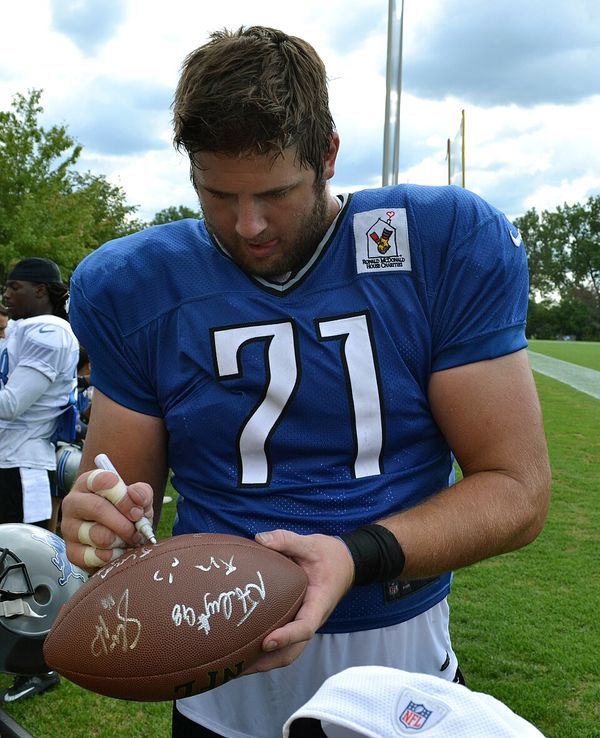 Riley Reiff with the Detroit Lions