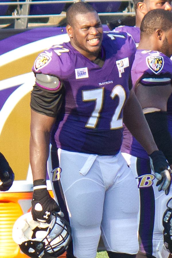 Kelechi Osemele with the Baltimore Ravens, 2013
