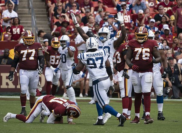Al-Quadin Muhammad with the Indianapolis Colts