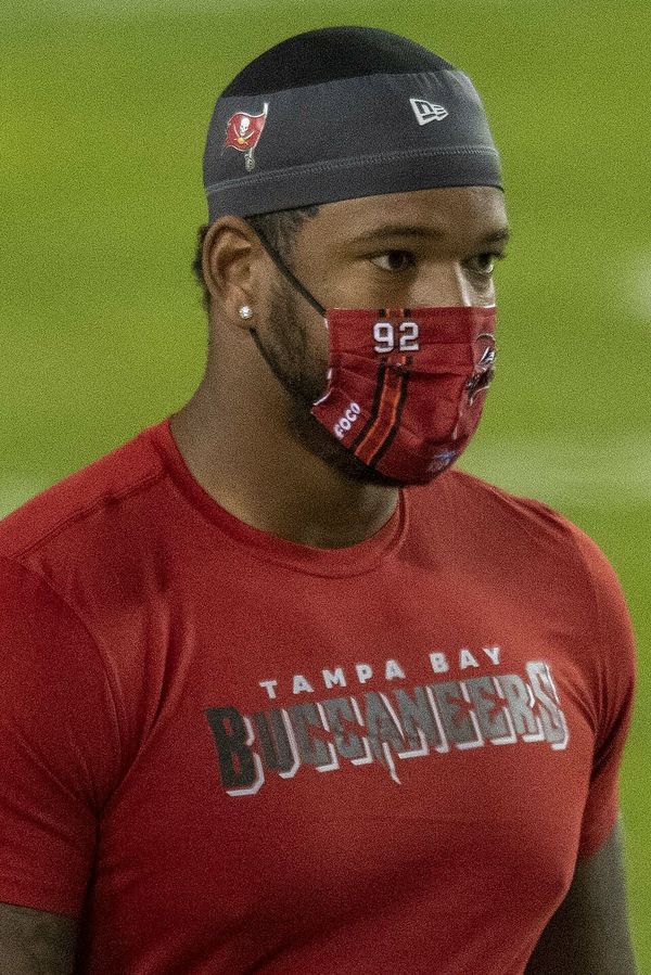 William Gholston with the Tampa Bay Buccaneers, 2020