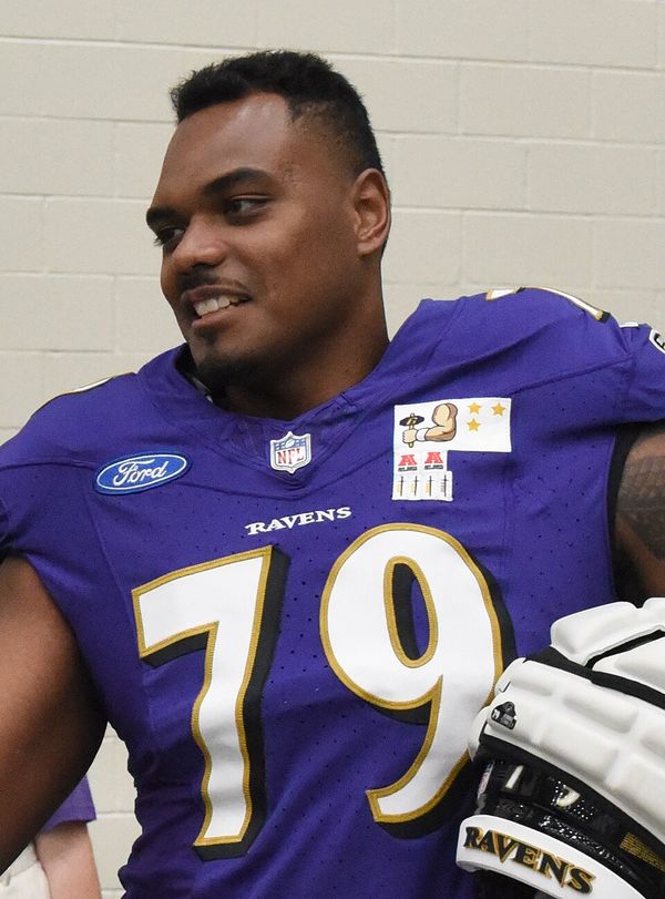 Ronnie Stanley with the Baltimore Ravens