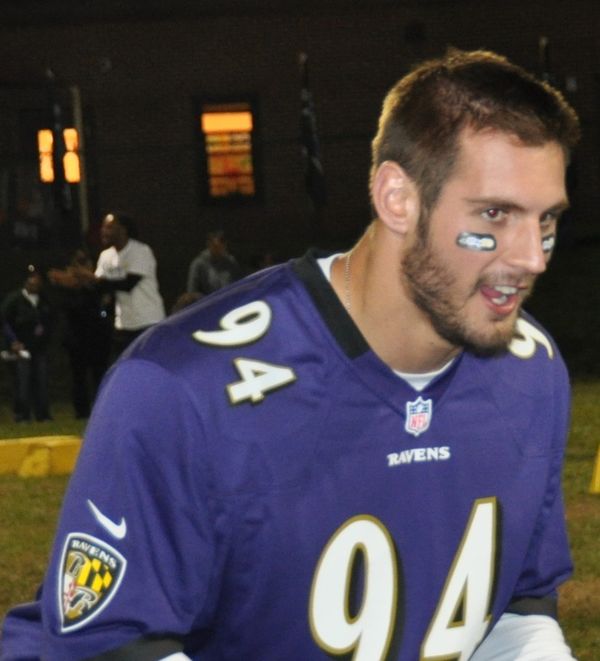 John Simon with the Baltimore Ravens