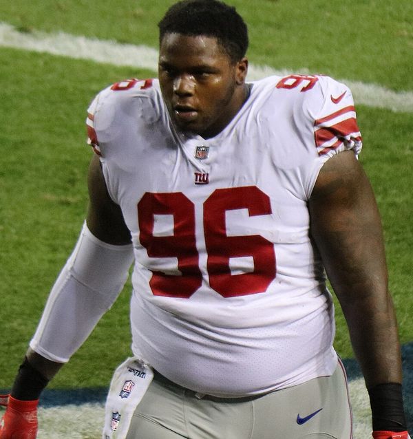Jay Bromley with the New York Giants, 2017