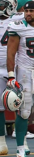 Koa Misi with the Miami Dolphins, 2012