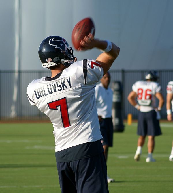 Dan Orlovsky with the Houston Texans