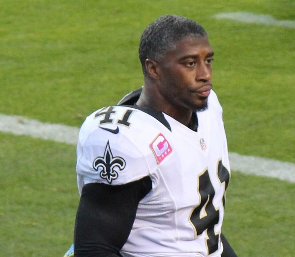 Roman Harper with the New Orleans Saints, 2012