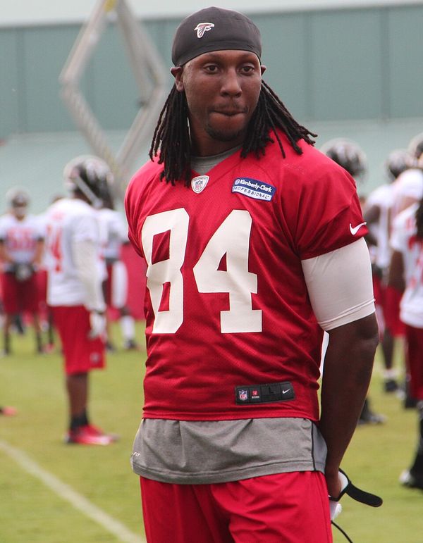 Roddy White with the Atlanta Falcons, 2013