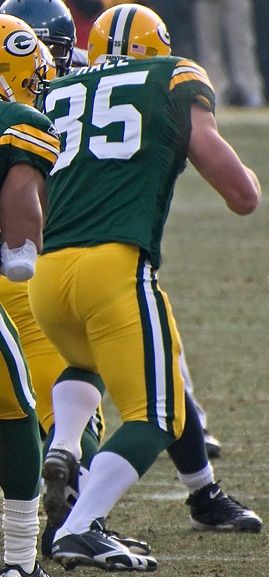 Korey Hall with the Green Bay Packers, 2009