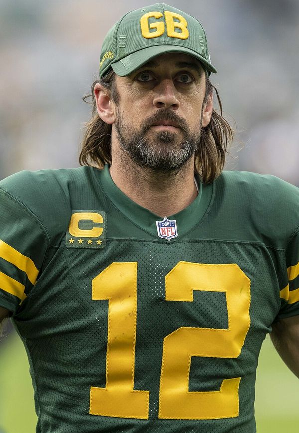 Aaron Rodgers with the Green Bay Packers