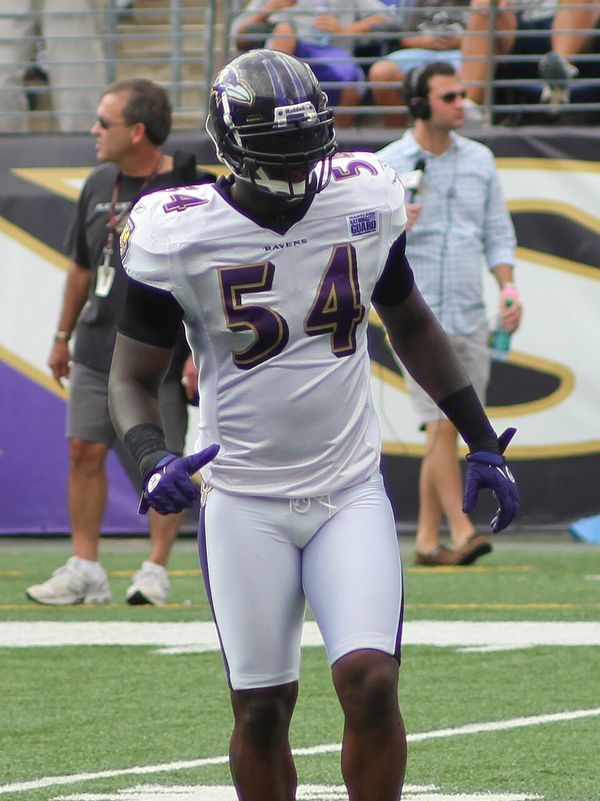 Prescott Burgess with the Baltimore Ravens, 2011