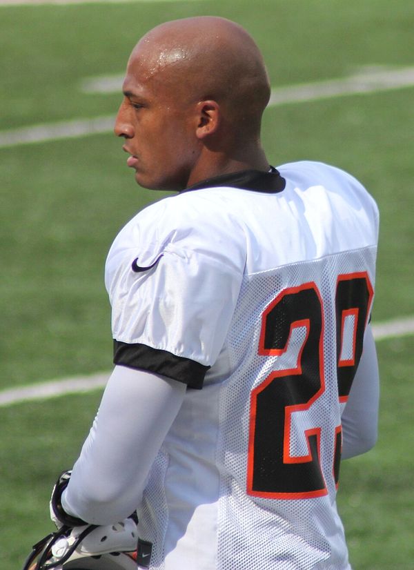 Leon Hall with the Cincinnati Bengals, 2012