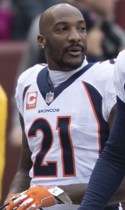 Aqib Talib with the Denver Broncos, 2017