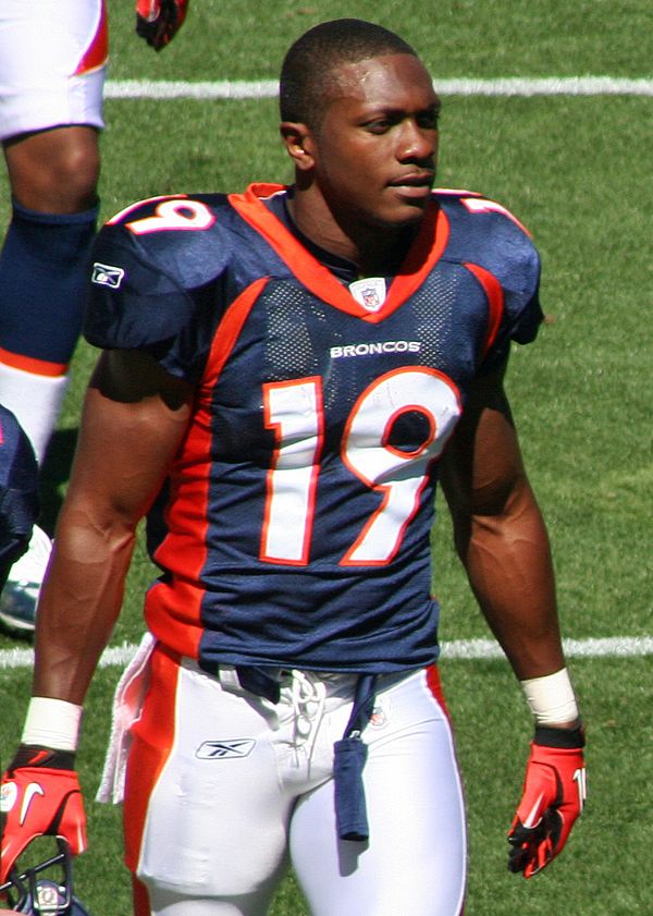 Eddie Royal with the Denver Broncos, 2010