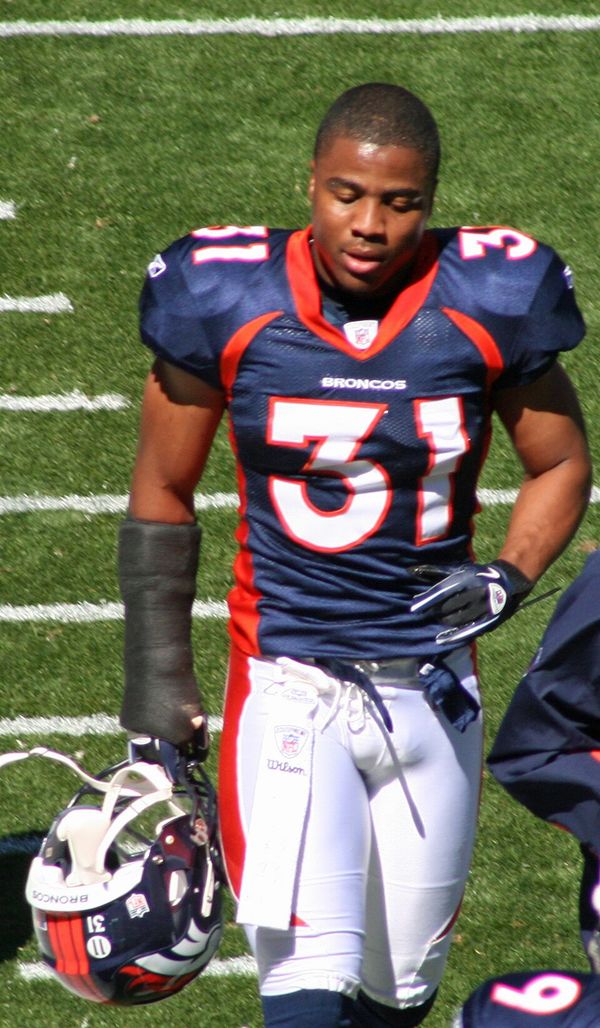 Darcel McBath with the Denver Broncos, 2010
