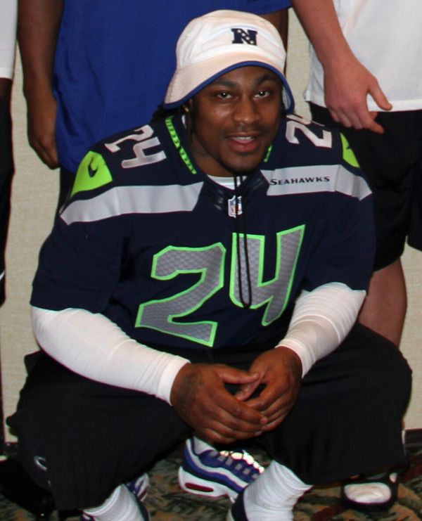 Marshawn Lynch with the Seattle Seahawks, 2013