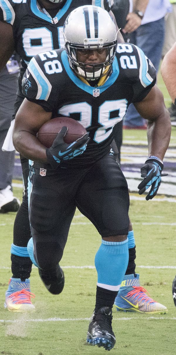 Jonathan Stewart with the Carolina Panthers, 2016