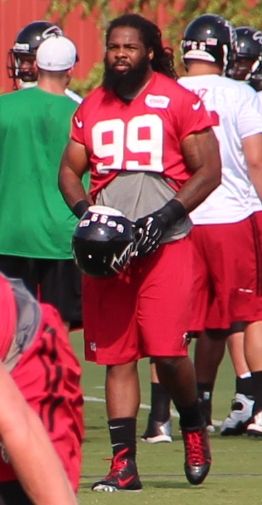 Adrian Clayborn with the Atlanta Falcons, 2015