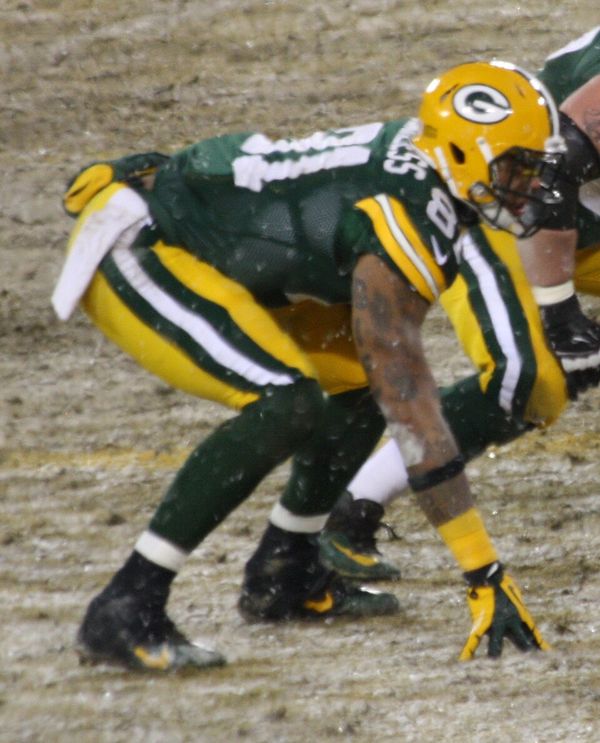Andrew Quarless with the Green Bay Packers, 2013