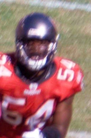 Geno Hayes with the Tampa Bay Buccaneers, 2009