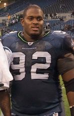 Brandon Mebane with the Seattle Seahawks, 2008