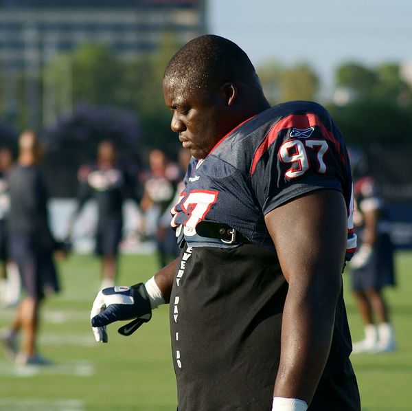 Frank Okam with the Houston Texans