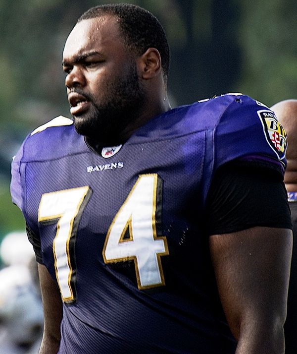 Michael Oher with the Baltimore Ravens, 2009