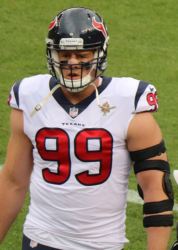 J.J. Watt with the Houston Texans, 2018
