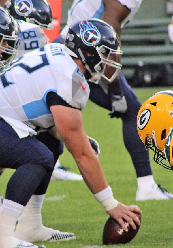 Corey Levin with the Tennessee Titans, 2018