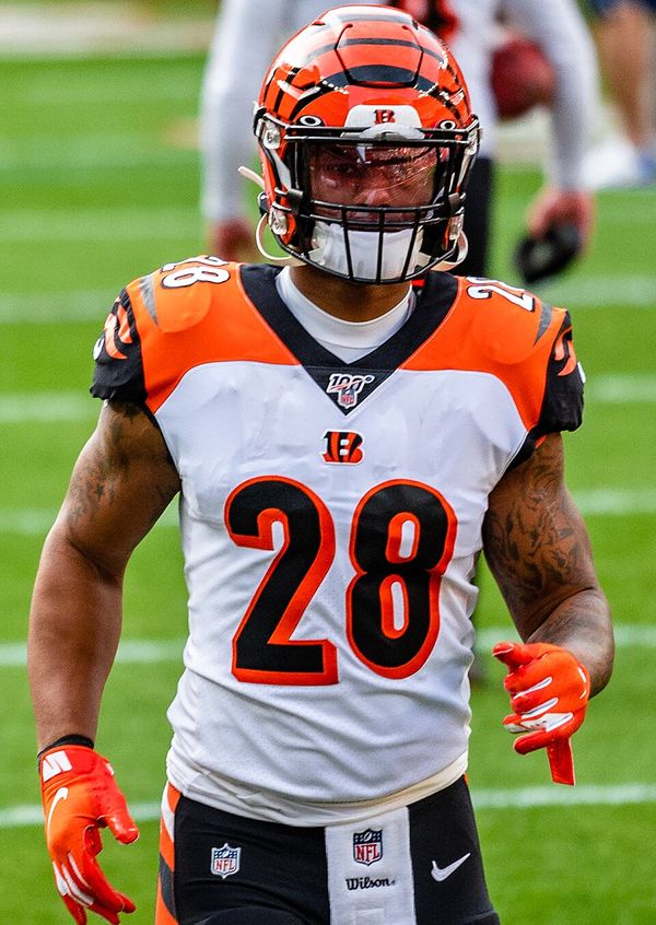 Joe Mixon with the Cincinnati Bengals, 2019