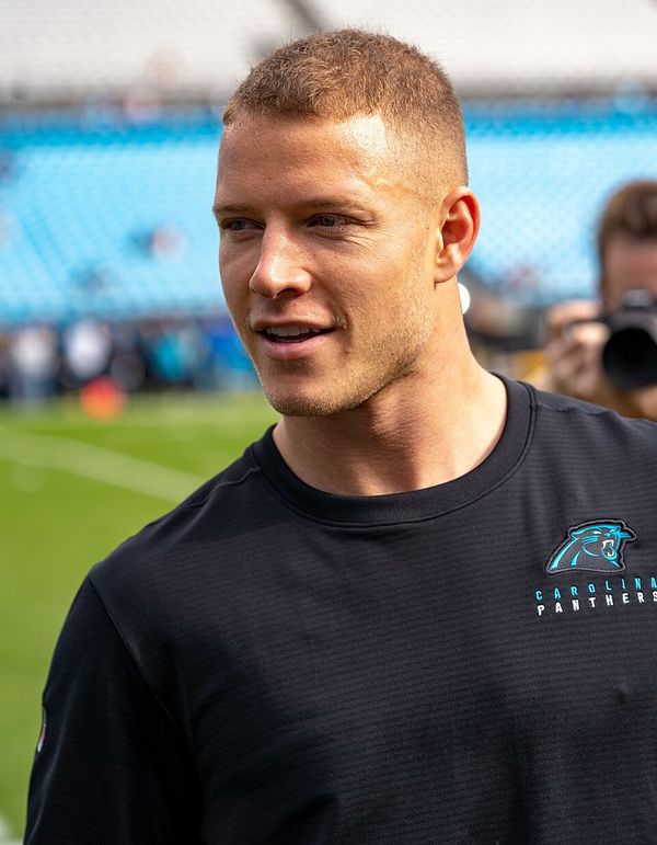 Christian McCaffrey with the Carolina Panthers, 2019