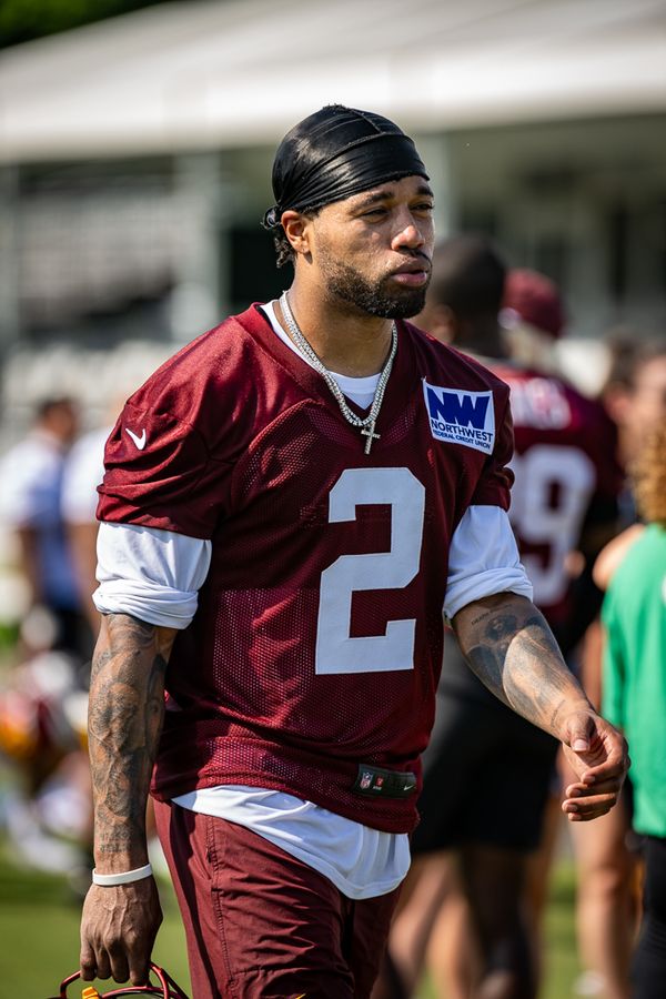 Marshon Lattimore with the Washington Commanders, 2025