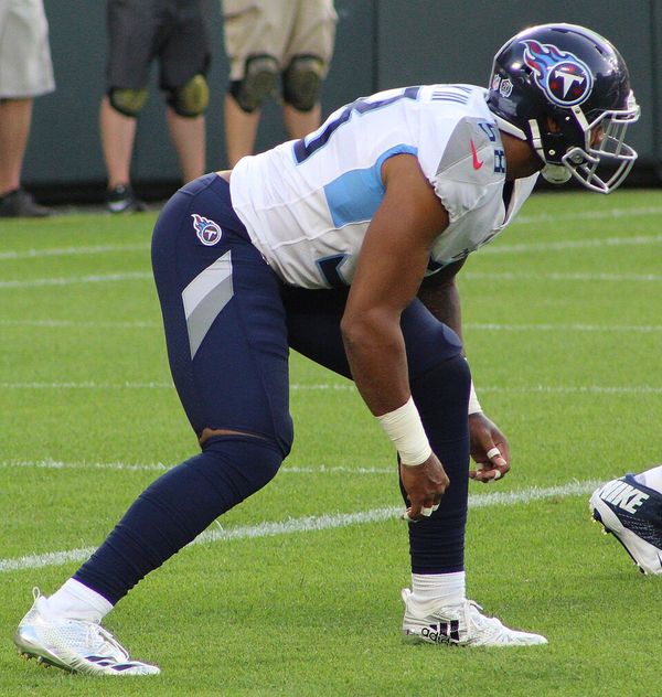 Harold Landry with the Tennessee Titans, 2018
