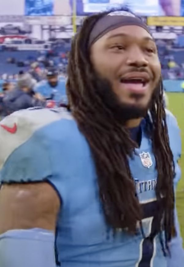 D'Onta Foreman with the Tennessee Titans