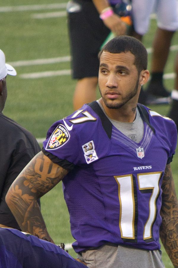 Tandon Doss with the Baltimore Ravens, 2012