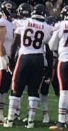 James Daniels with the Chicago Bears, 2018
