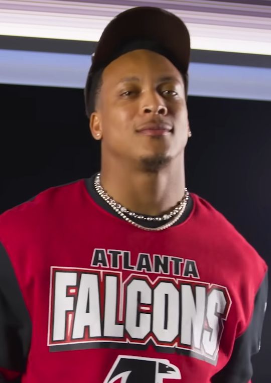Mike Hughes with the Atlanta Falcons