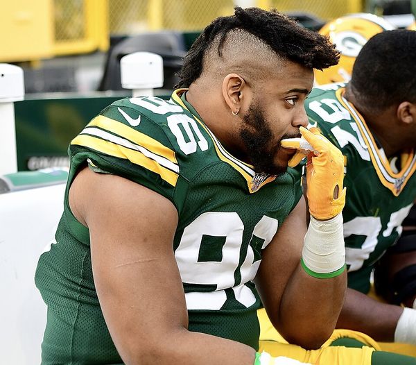Kingsley Keke with the Green Bay Packers, 2019