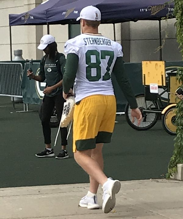 Jace Sternberger with the Green Bay Packers, 2019