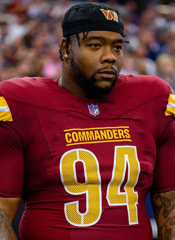 Da'Ron Payne with the Washington Commanders, 2025