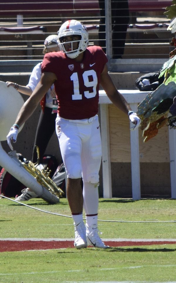 J.J. Arcega-Whiteside at Stanford, 2018