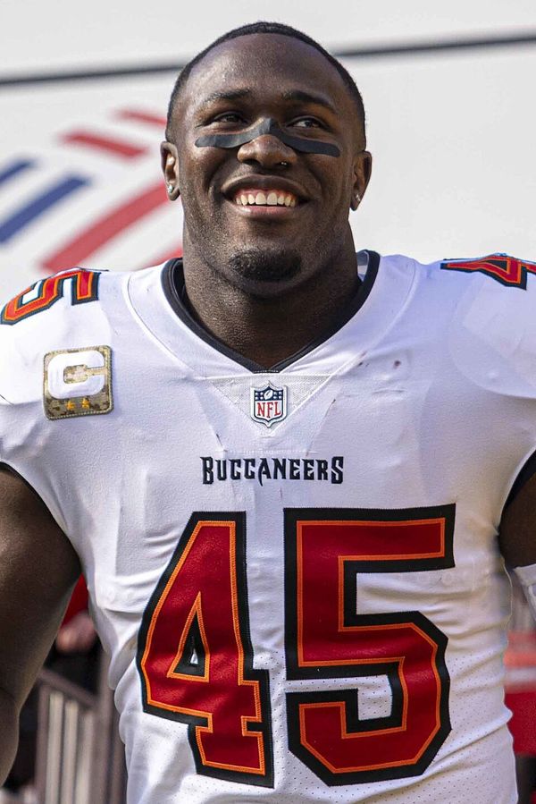 Devin White with the Tampa Bay Buccaneers, 2021