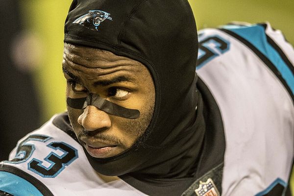 Brian Burns with the Carolina Panthers, 2020