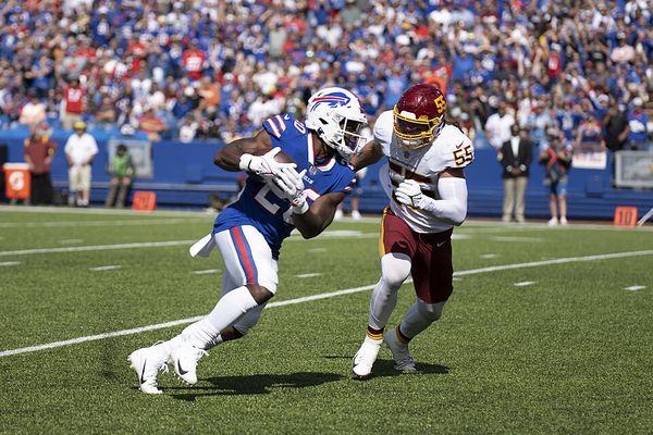 Zack Moss with the Buffalo Bills, 2021