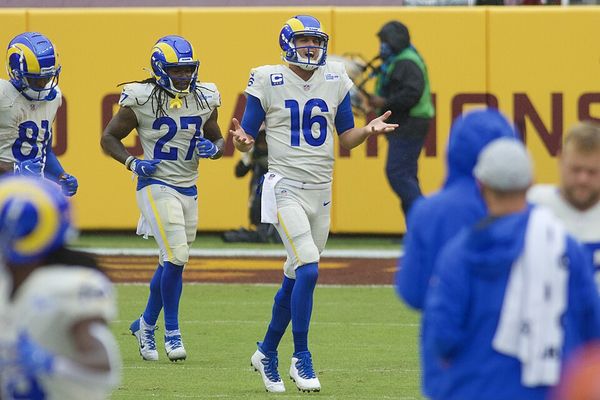Darrell Henderson with the Los Angeles Rams, 2020