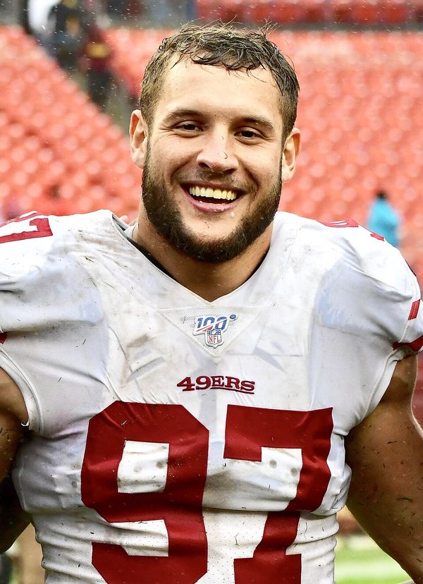 Nick Bosa with the San Francisco 49ers, 2019