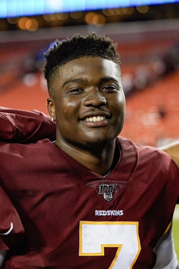 Dwayne Haskins with the Washington Redskins, 2019