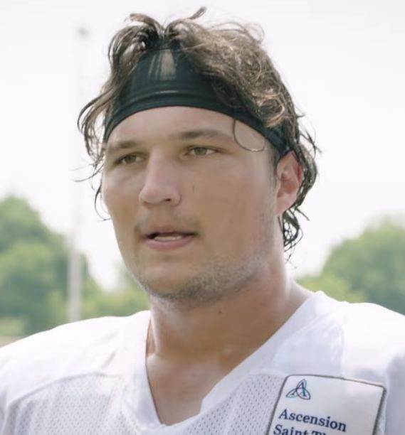 Dillon Radunz with the Tennessee Titans, 2021