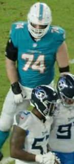 Liam Eichenberg with the Miami Dolphins, 2024