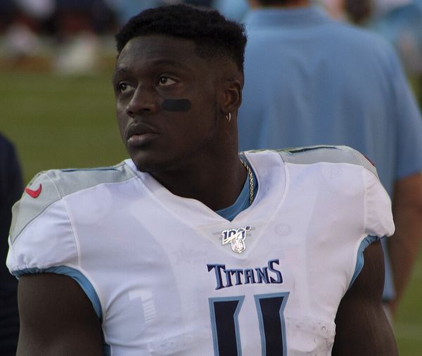 A.J. Brown with the Tennessee Titans, 2019